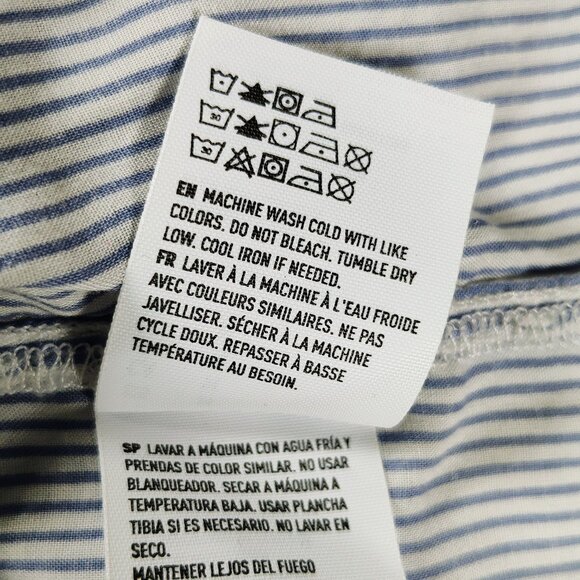 American Eagle Outtfitters Women's Medium Striped Top with Bell Sleeves - Picture 8 of 10